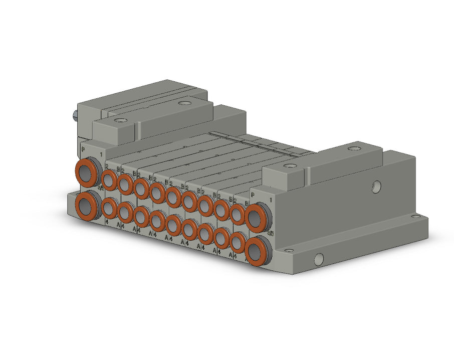 SS5V1-10FD2-09B-C6 5 Port Solenoid Valve Manifold