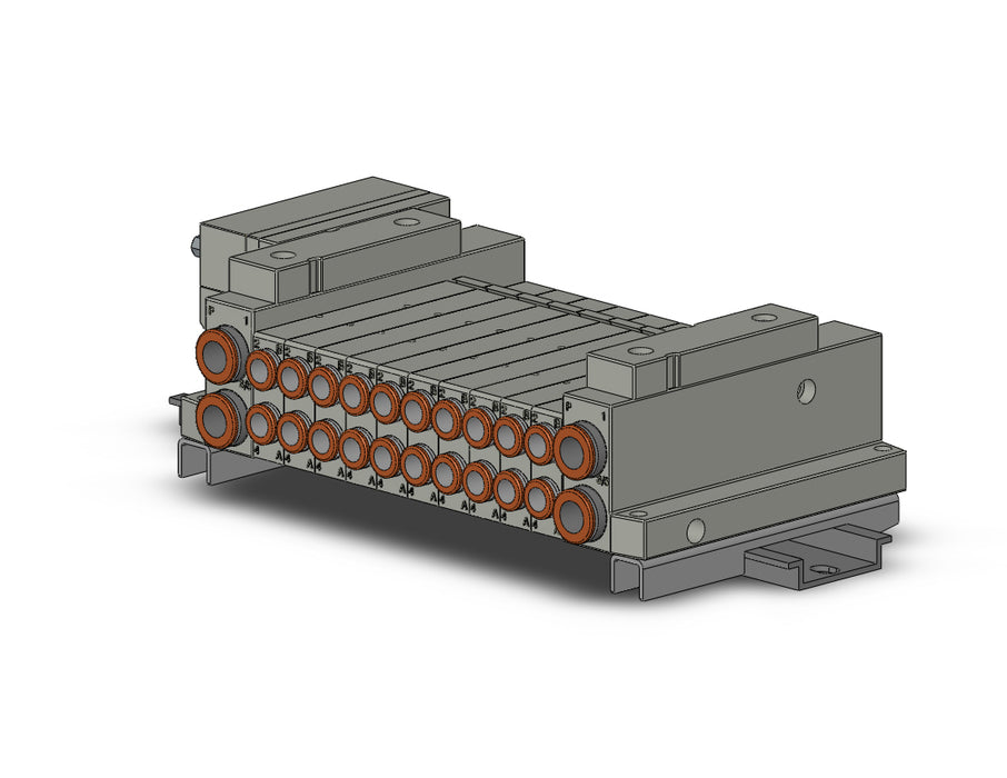 SS5V1-10FD2-10B-C6-D 5 Port Solenoid Valve Manifold