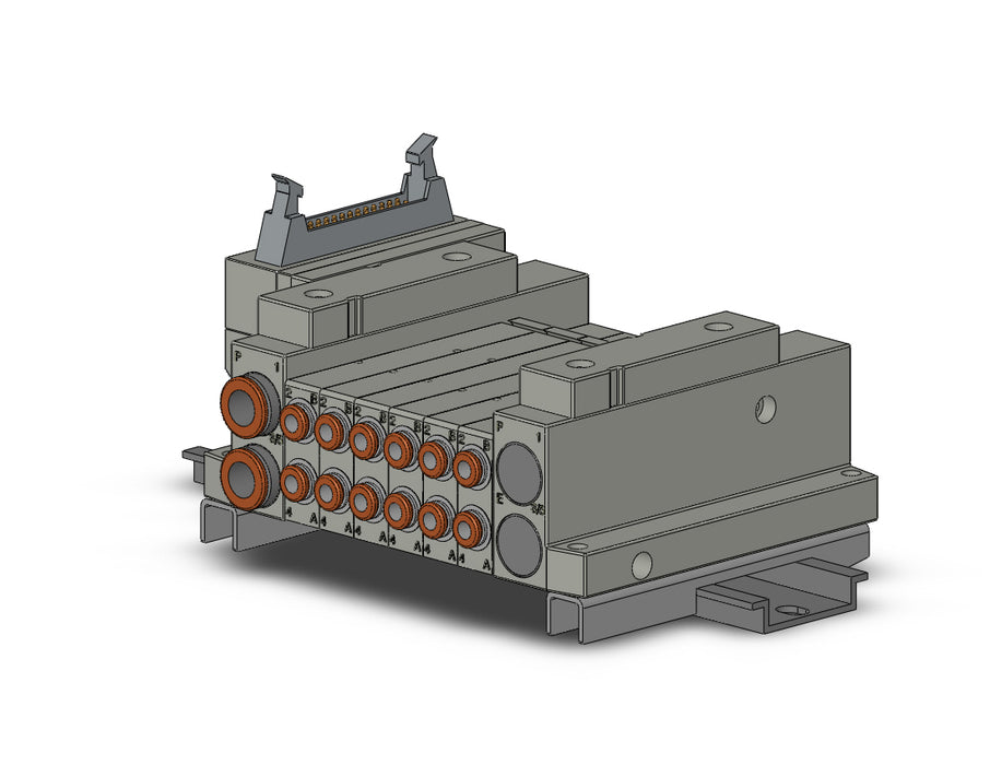 SS5V1-10PD1-06D-C4-D 5 Port Solenoid Valve Manifold