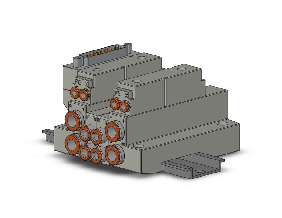 SS5V1-16FD1-02BR-N7 5 Port Solenoid Valve Manifold