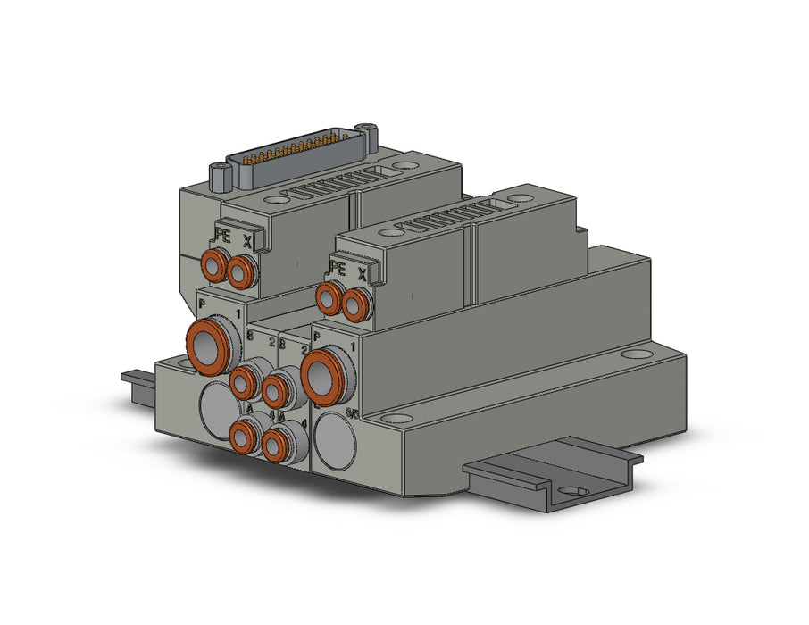 SS5V1-16FD1-02BRS-N3 5 Port Solenoid Valve Manifold