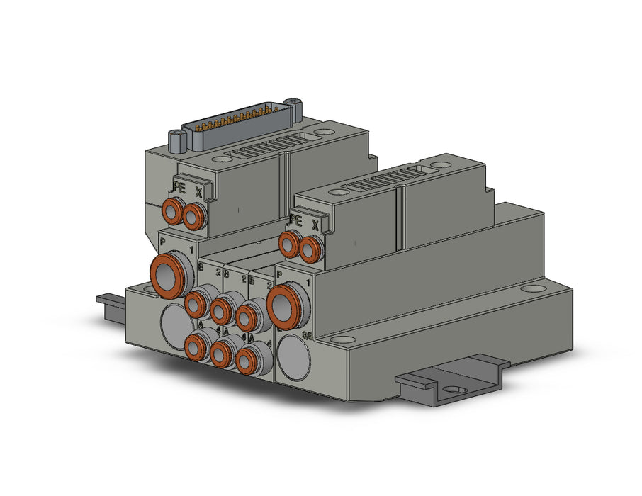 SS5V1-16FD1-03BRS-N3 5 Port Solenoid Valve Manifold
