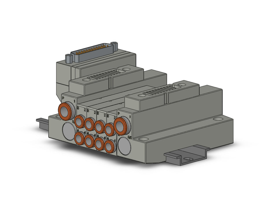 SS5V1-16FD1-04BS-C6 5 Port Solenoid Valve Manifold