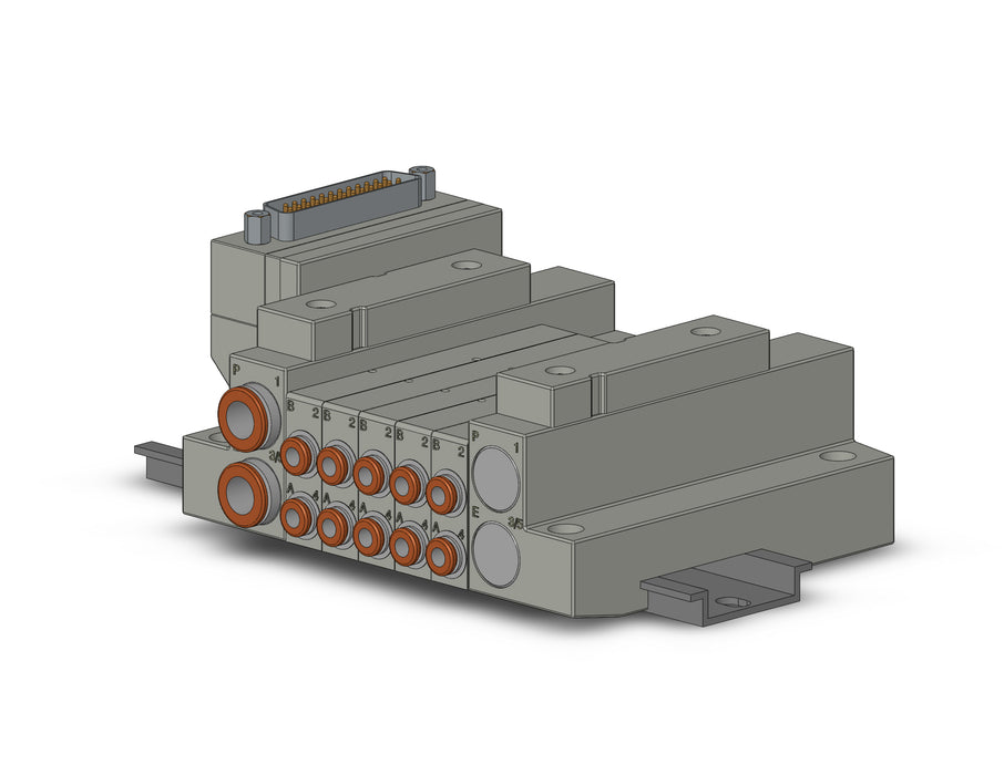 SS5V1-16FD1-05D-C4 5 Port Solenoid Valve Manifold