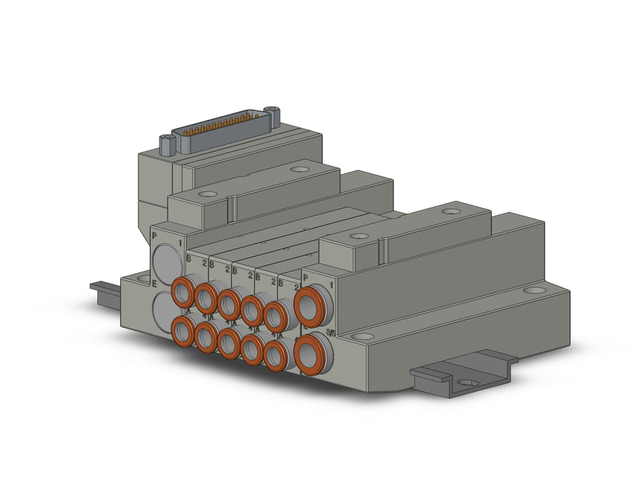 SS5V1-16FD1-05U-N7 5 Port Solenoid Valve Manifold