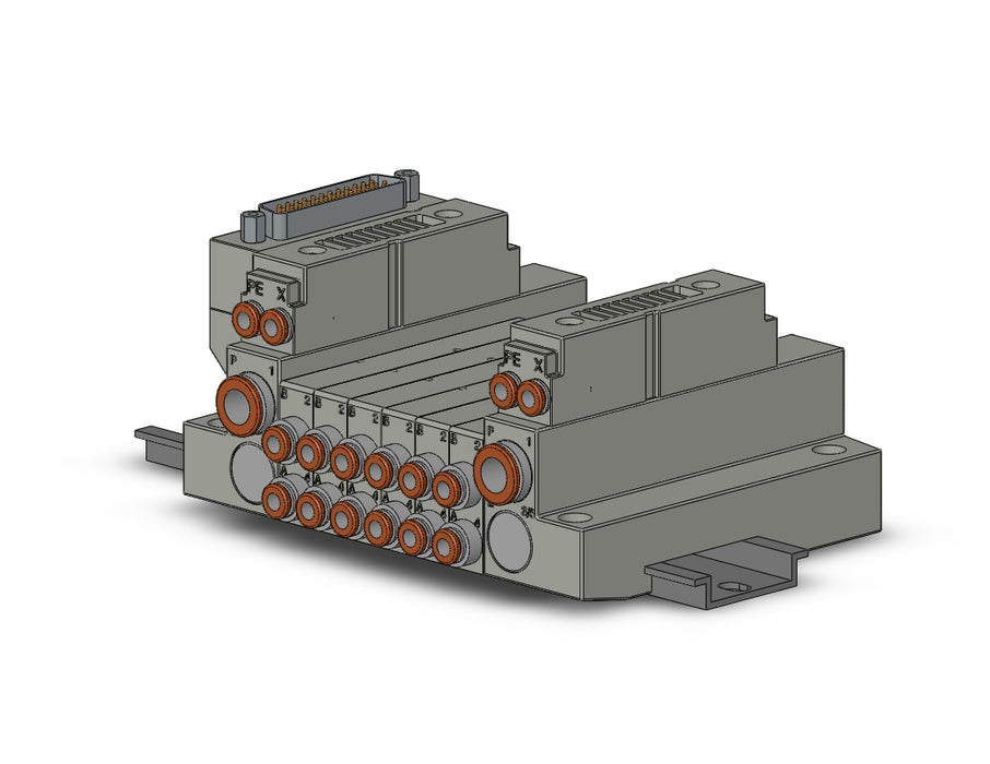 SS5V1-16FD1-06BRS-N3 5 Port Solenoid Valve Manifold