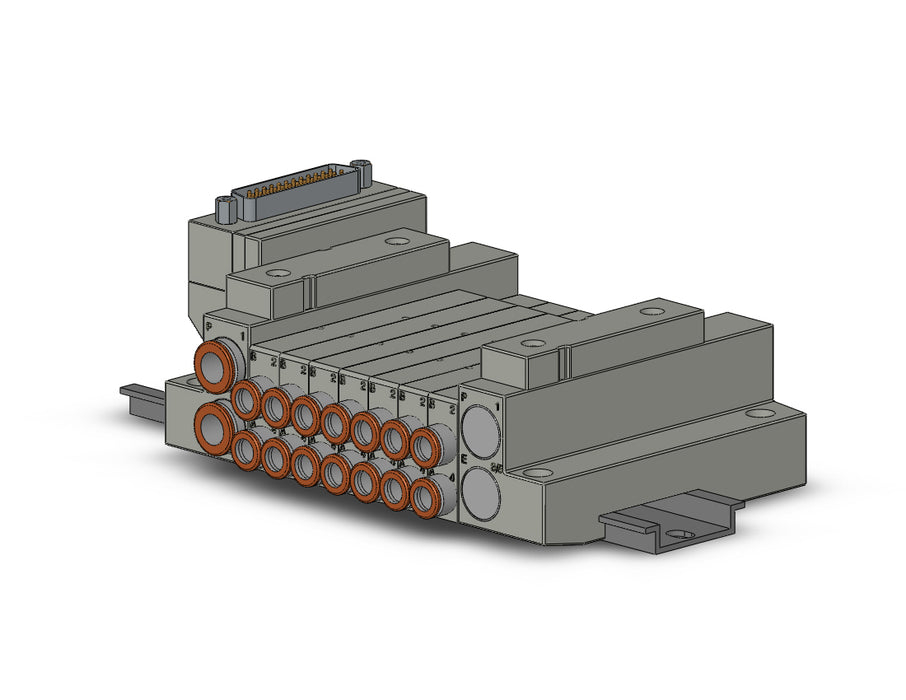 SS5V1-16FD1-07D-N7 5 Port Solenoid Valve Manifold