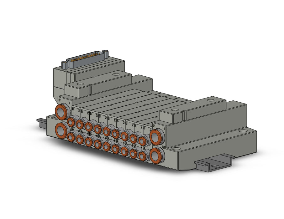 SS5V1-16FD1-09B-N3 5 Port Solenoid Valve Manifold