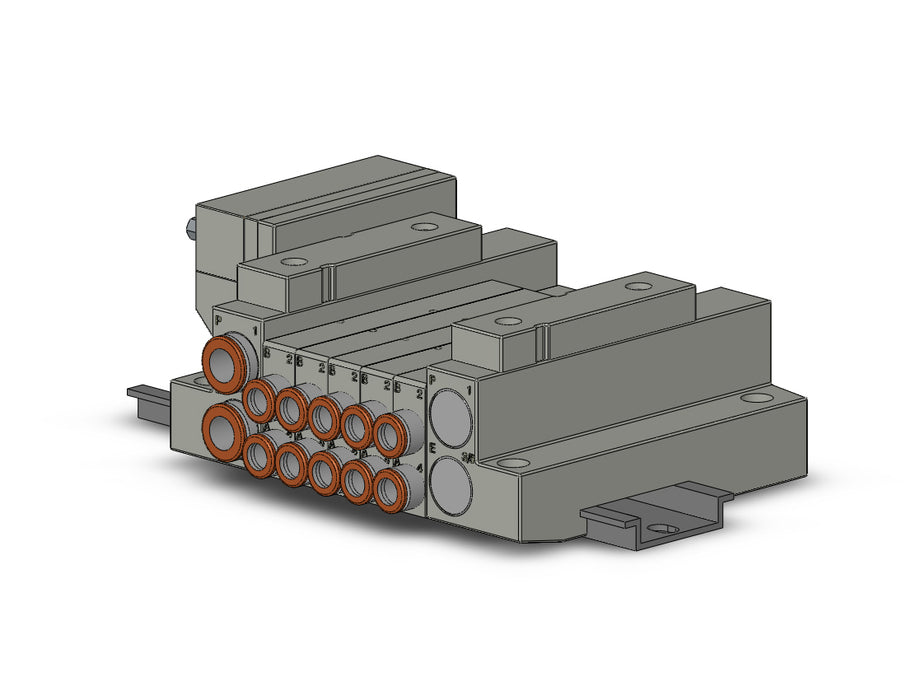 SS5V1-16FD2-05D-N7 5 Port Solenoid Valve Manifold