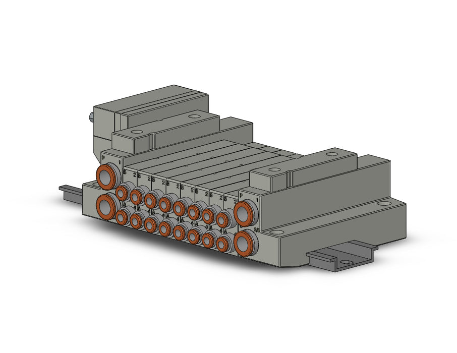 SS5V1-16FD2-08B-N3 5 Port Solenoid Valve Manifold