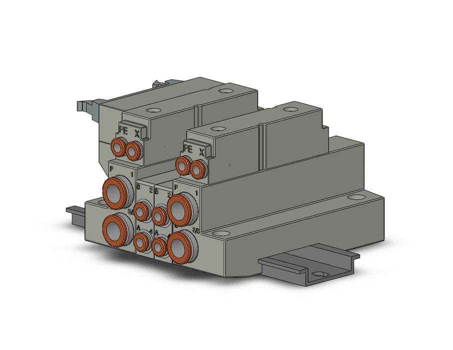 SS5V1-16PD2-02BR-C4 5 Port Solenoid Valve Manifold