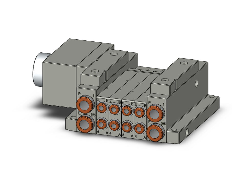 SS5V1-W10CD-04B-C4 5 Port Solenoid Valve Manifold