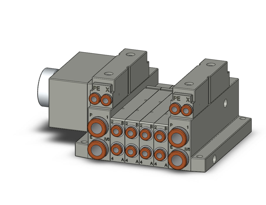 SS5V1-W10CD-04BR-C4 5 Port Solenoid Valve Manifold