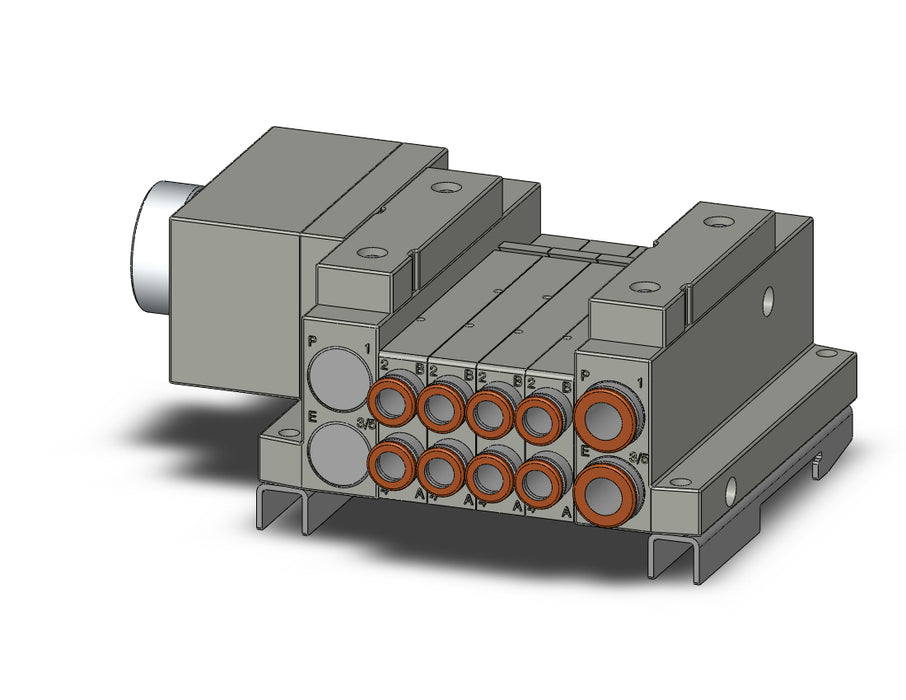SS5V1-W10CD-04U-N7-D0 5 Port Solenoid Valve Manifold