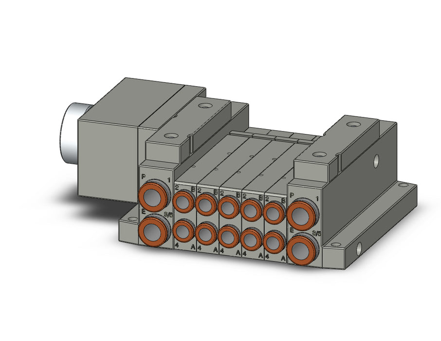 SS5V1-W10CD-05B-C6 5 Port Solenoid Valve Manifold
