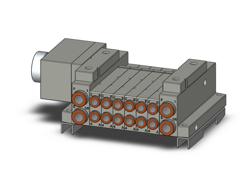 SS5V1-W10CD-06B-C6-D0 5 Port Solenoid Valve Manifold