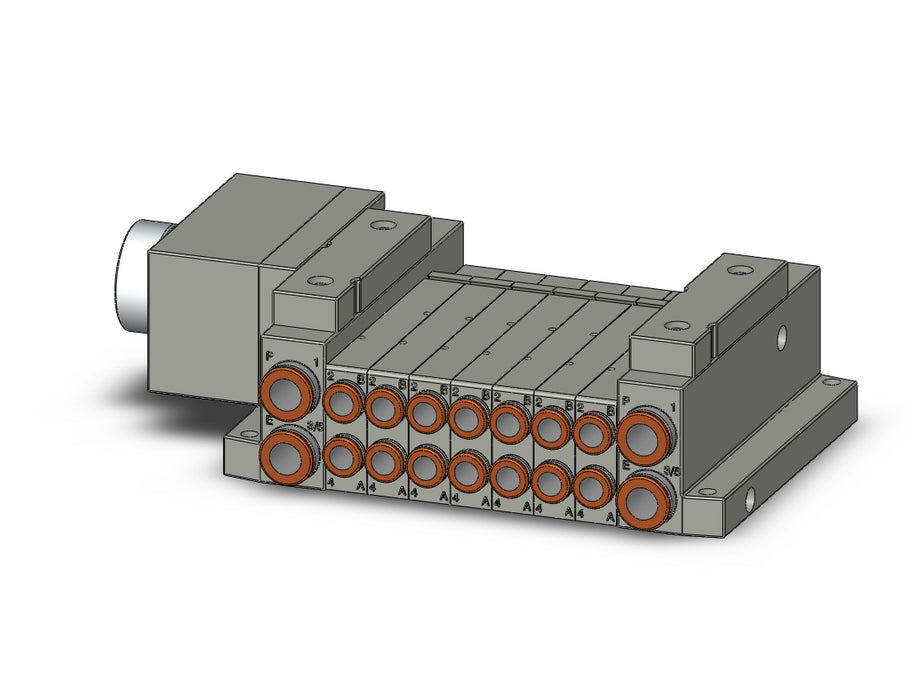 SS5V1-W10CD-07B-C6 5 Port Solenoid Valve Manifold