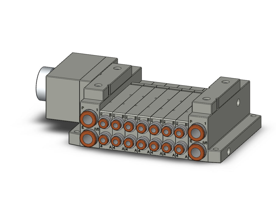 SS5V1-W10CD-07B-N3 5 Port Solenoid Valve Manifold