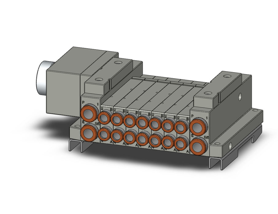 SS5V1-W10CD-07B-N7-D0 5 Port Solenoid Valve Manifold