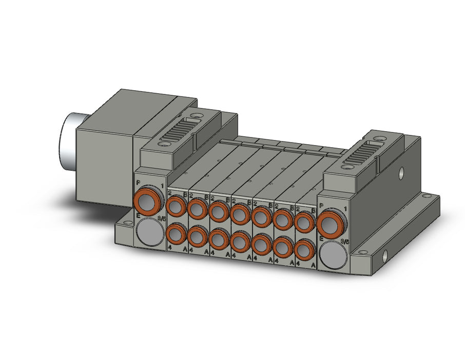 SS5V1-W10CD-07BS-C6 5 Port Solenoid Valve Manifold