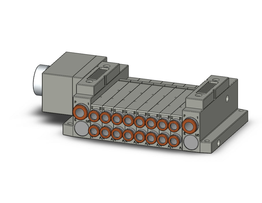 SS5V1-W10CD-08BS-N7 5 Port Solenoid Valve Manifold