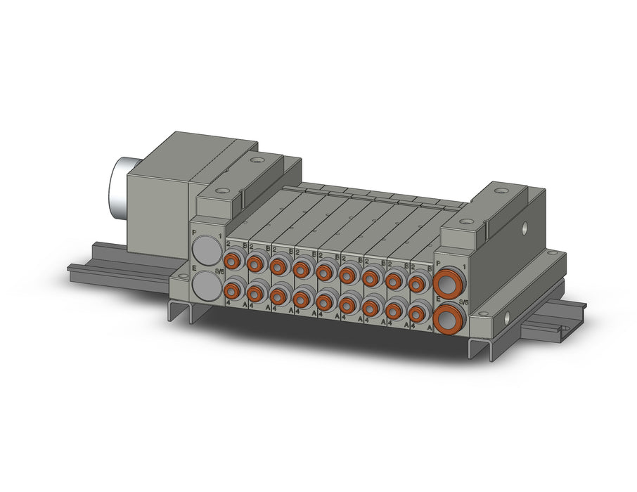 SS5V1-W10CD-09U-N1-D 5 Port Solenoid Valve Manifold