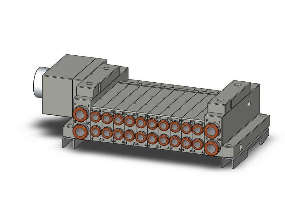 SS5V1-W10CD-10B-C6-D0 5 Port Solenoid Valve Manifold