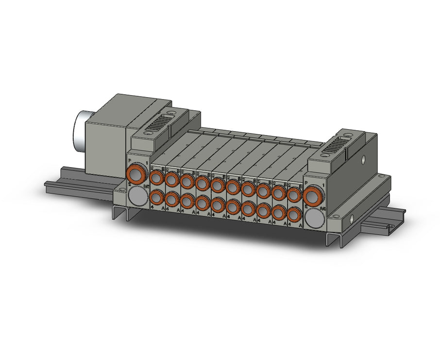 SS5V1-W10CD-10BS-C6-D 5 Port Solenoid Valve Manifold