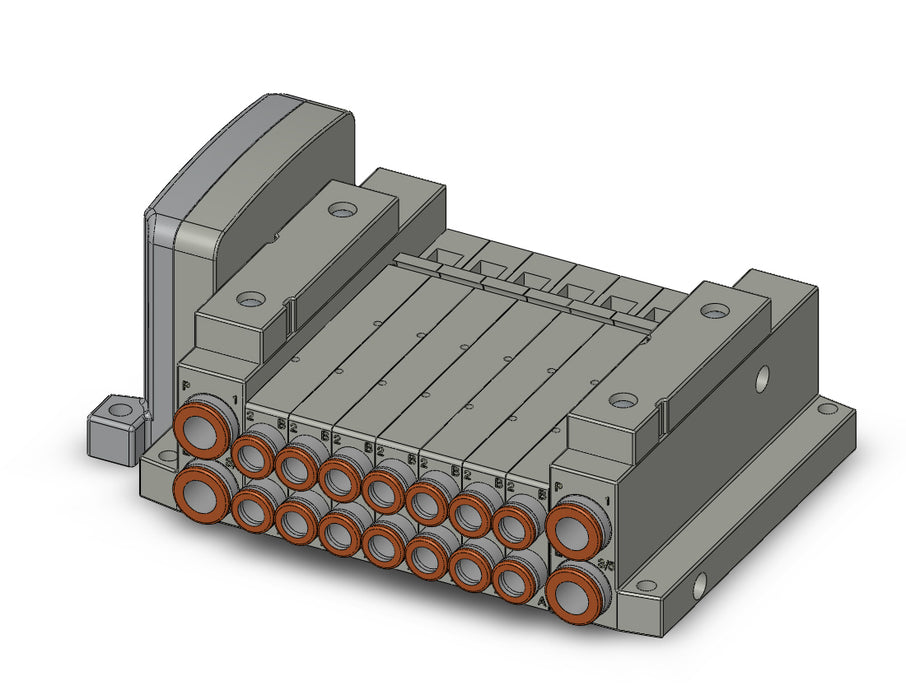 SS5V1-W10S10D-07B-N7 5 Port Solenoid Valve Manifold