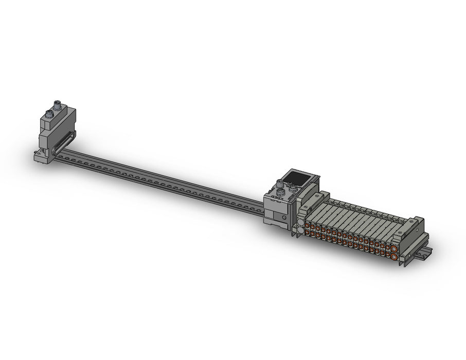 SS5V1-W10S6D2D-07U-C4-D0 SS5V 07 Station Manifold, Tie-Rod Base