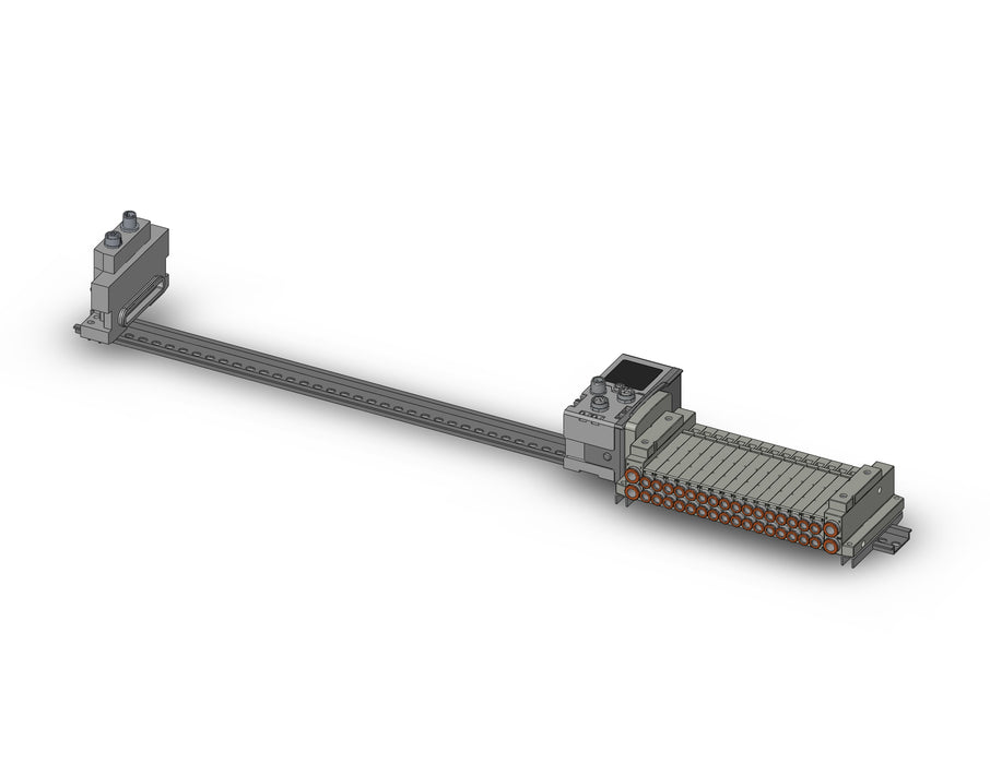 SS5V1-W10S6F3D-09B-N7-D0 SS5V 09 Station Manifold, Tie-Rod Base