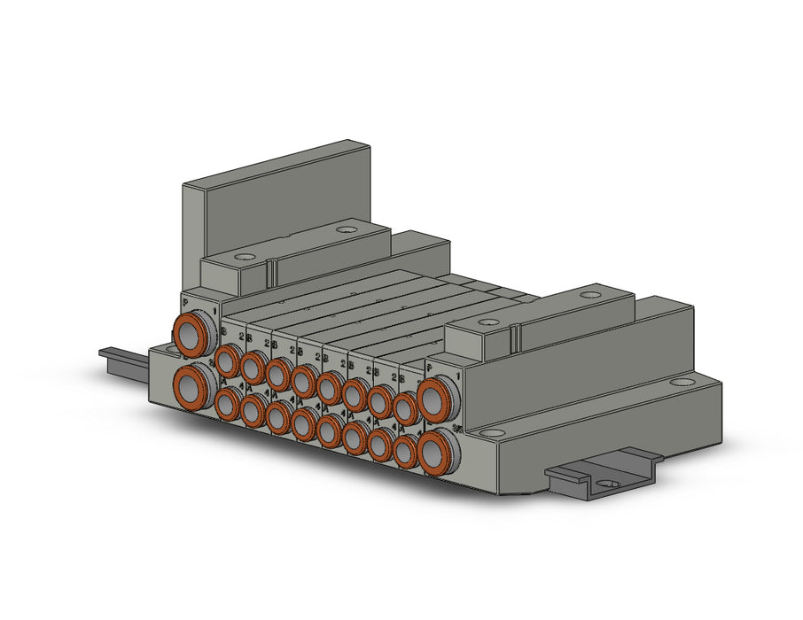 SS5V1-W16S0D-08B-C6 5 Port Solenoid Valve Manifold