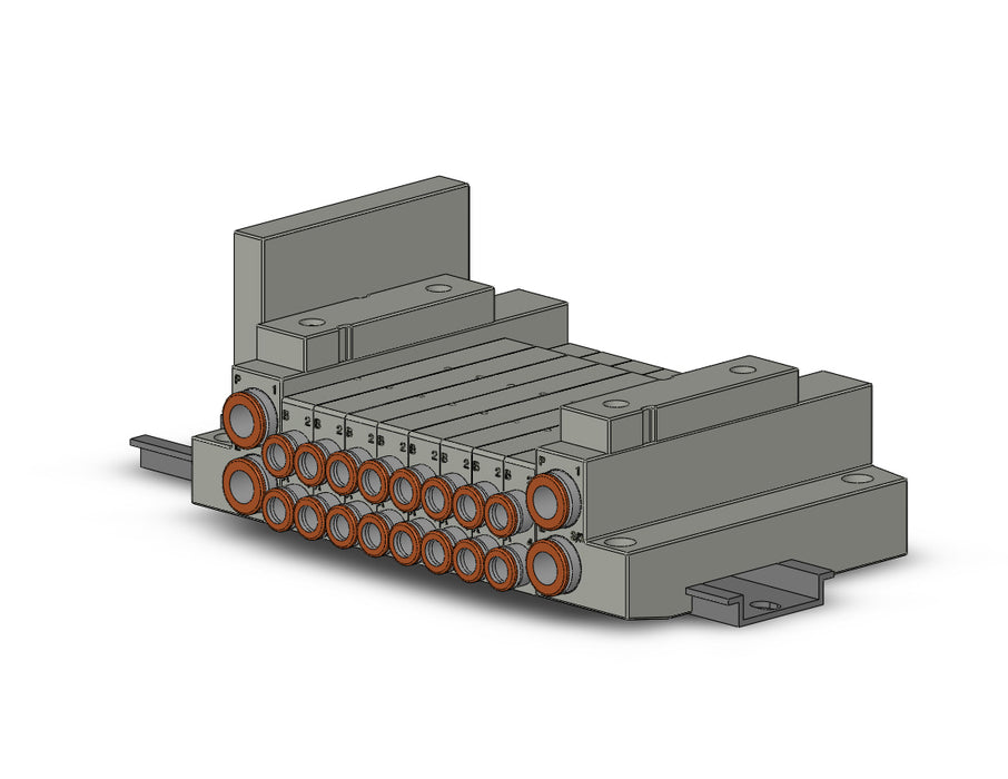 SS5V1-W16S0D-08D-N7 5 Port Solenoid Valve Manifold