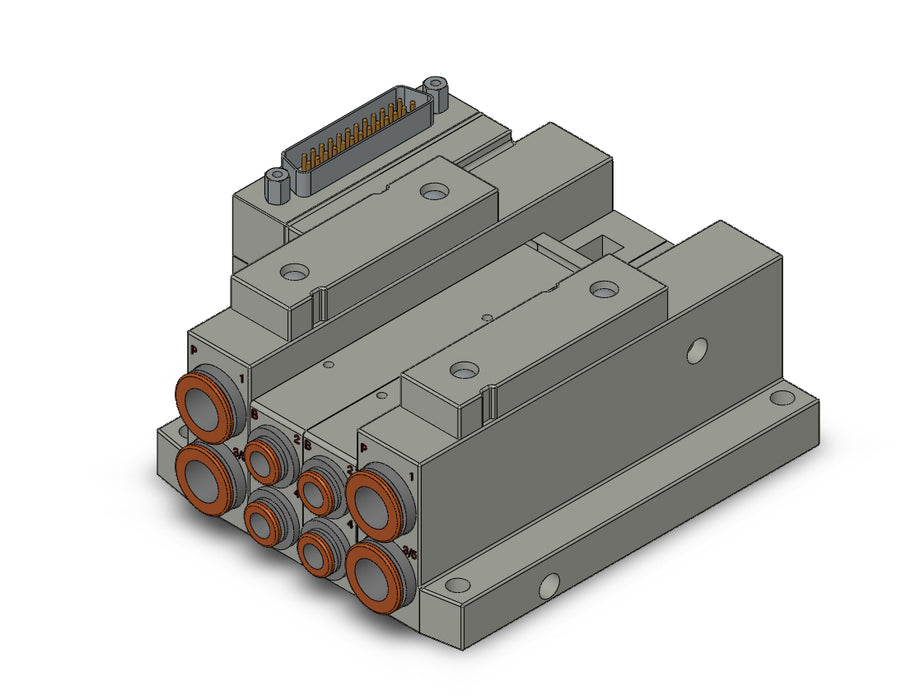 SS5V2-10FD1-02B-N7 SS5V 02 Station Manifold, Tie-Rod Base