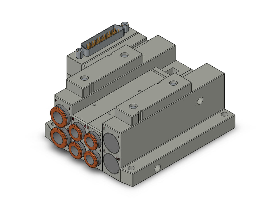 SS5V2-10FD1-02D-C8 SS5V 02 Station Manifold, Tie-Rod Base