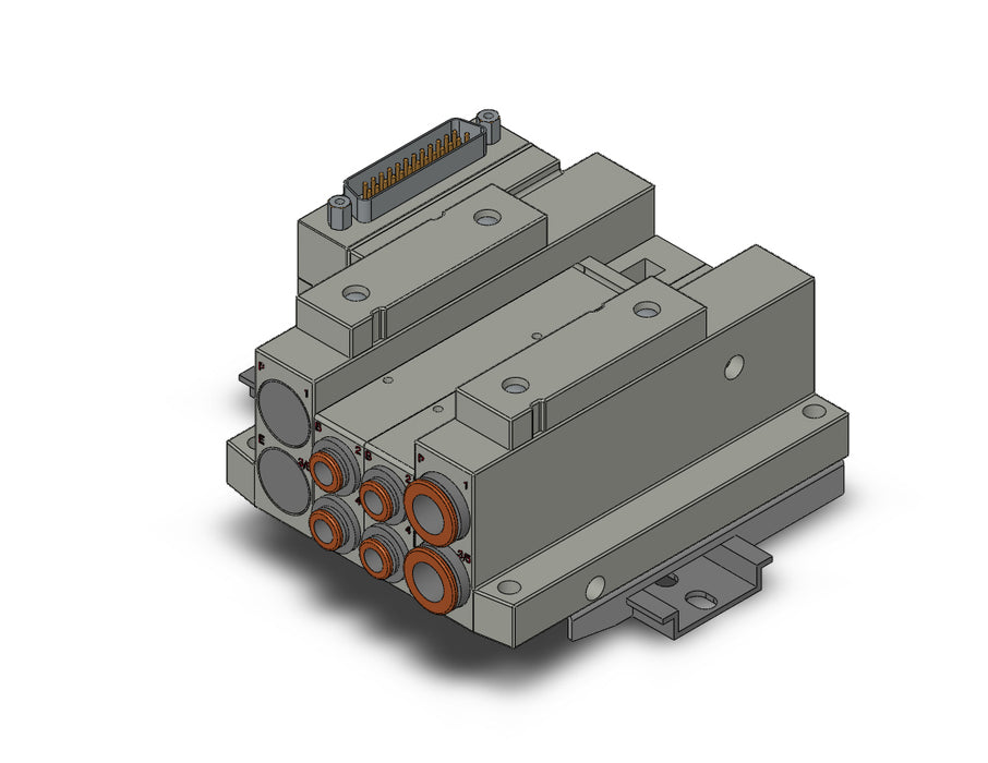 SS5V2-10FD1-02U-C6-D SS5V 02 Station Manifold, Tie-Rod Base