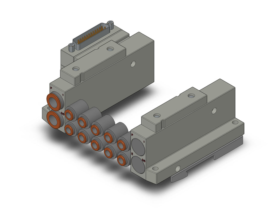 SS5V2-10FD1-05D-C6-D0 SS5V 05 Station Manifold, Tie-Rod Base