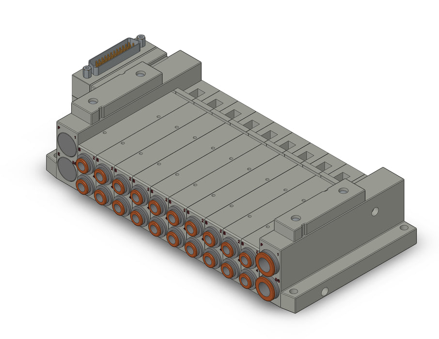 SS5V2-10FD1-10U-N7 SS5V 10 Station Manifold, Tie-Rod Base