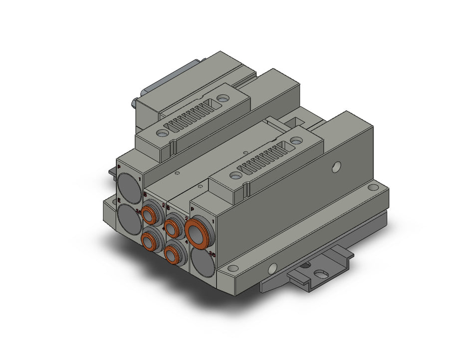 SS5V2-10FD2-02US-C6-D SS5V 02 Station Manifold, Tie-Rod Base