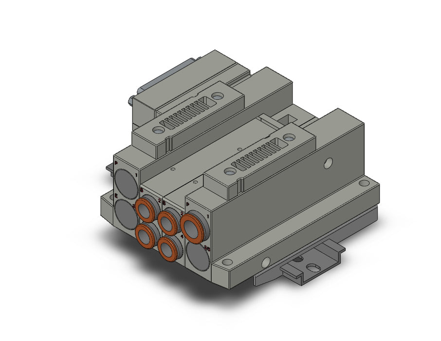 SS5V2-10FD2-02US-C8-D SS5V 02 Station Manifold, Tie-Rod Base