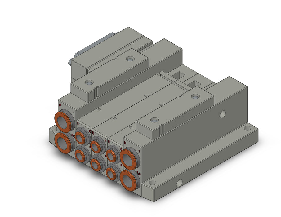 SS5V2-10FD2-03B-C6 SS5V 03 Station Manifold, Tie-Rod Base