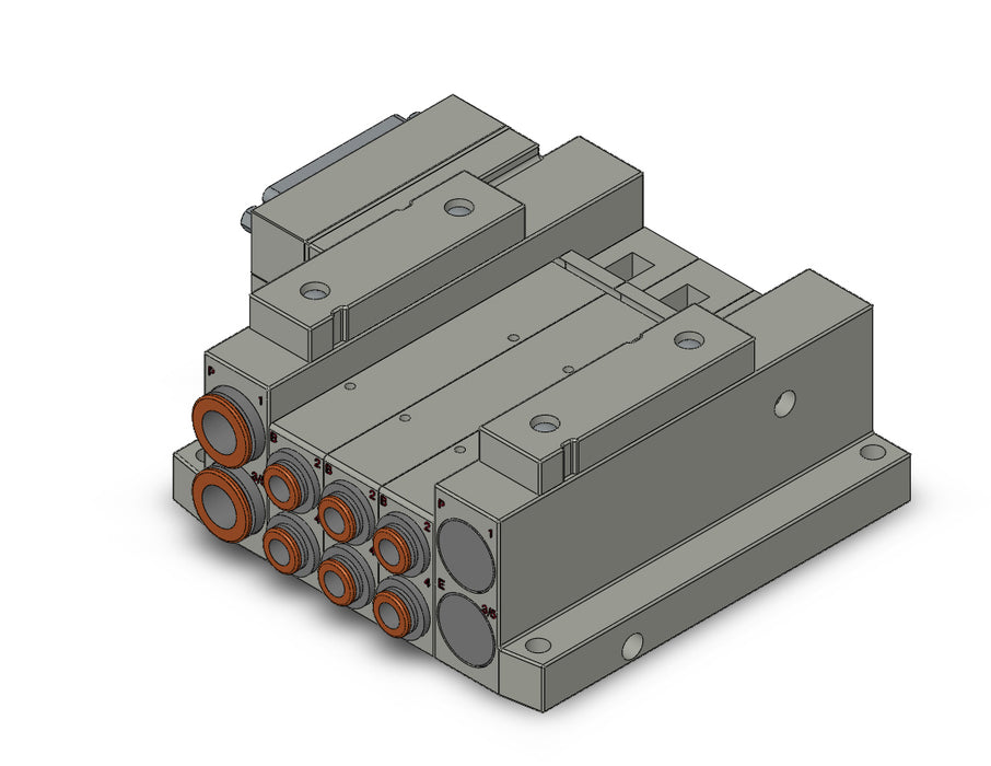 SS5V2-10FD2-03D-N7 SS5V 03 Station Manifold, Tie-Rod Base