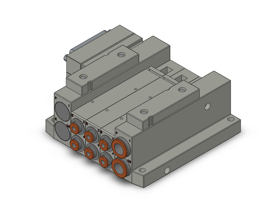 SS5V2-10FD2-03U-C4 SS5V 03 Station Manifold, Tie-Rod Base