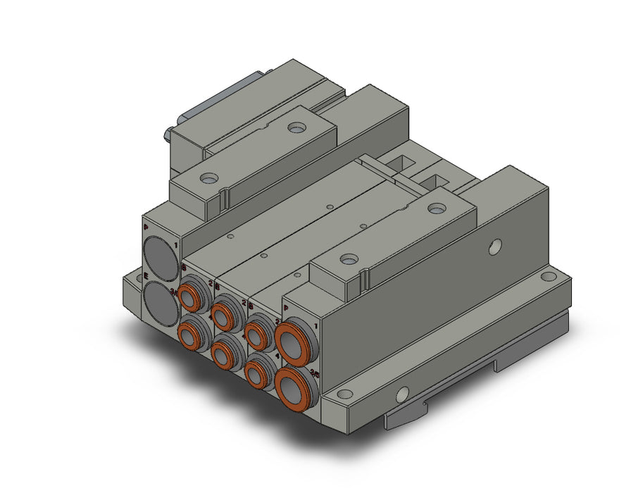 SS5V2-10FD2-03U-N7-D0 SS5V 03 Station Manifold, Tie-Rod Base