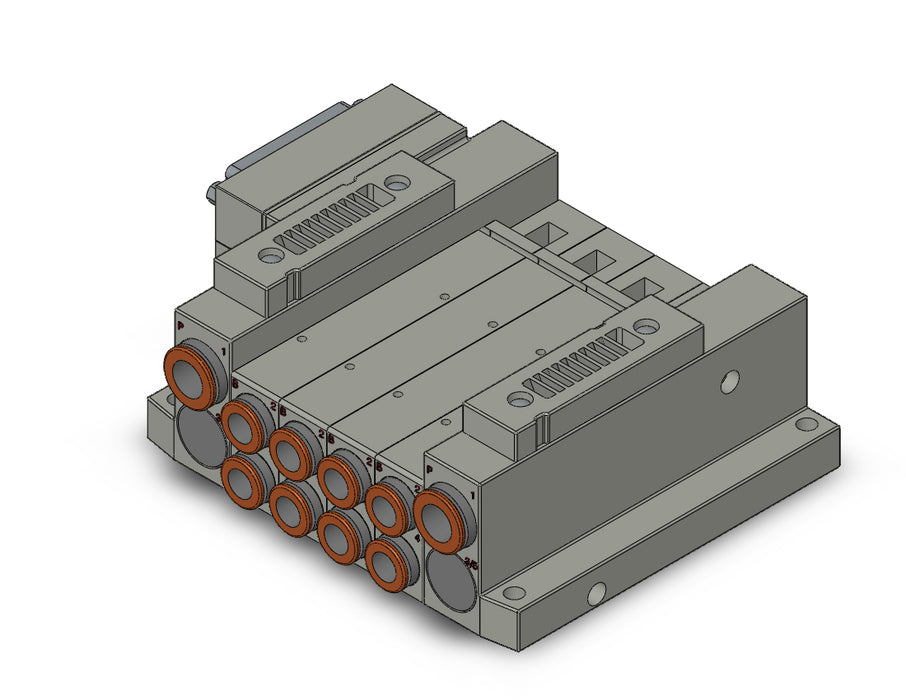 SS5V2-10FD2-04BS-C8 SS5V 04 Station Manifold, Tie-Rod Base