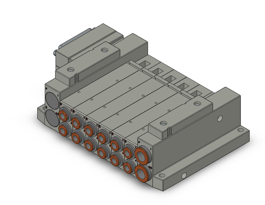 SS5V2-10FD2-06U-N7 SS5V 06 Station Manifold, Tie-Rod Base