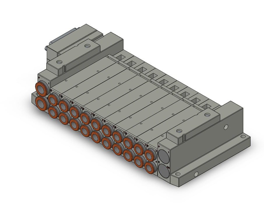 SS5V2-10FD2-10D-N9 SS5V 10 Station Manifold, Tie-Rod Base