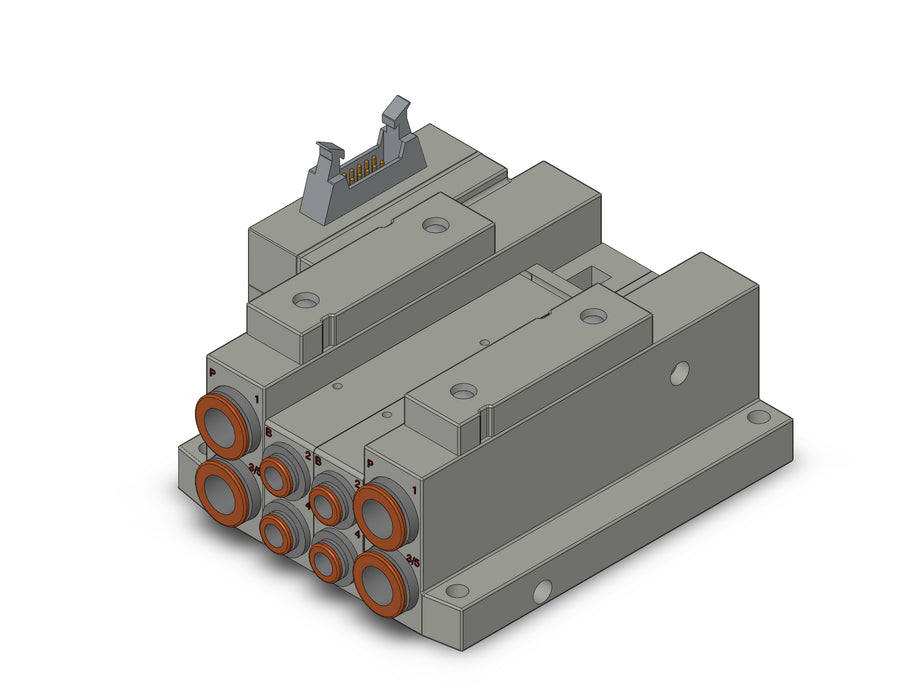 SS5V2-10PHD1-02B-C6 SS5V 02 Station Manifold, Tie-Rod Base