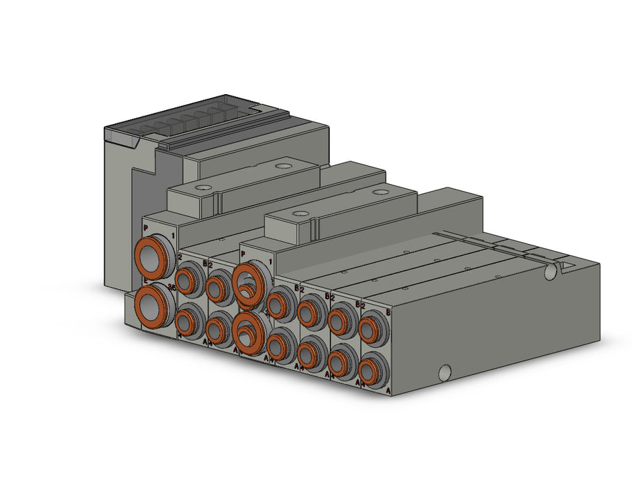 SS5V2-10S30D-07D-C6 SS5V 07 Station Manifold, Tie-Rod Base