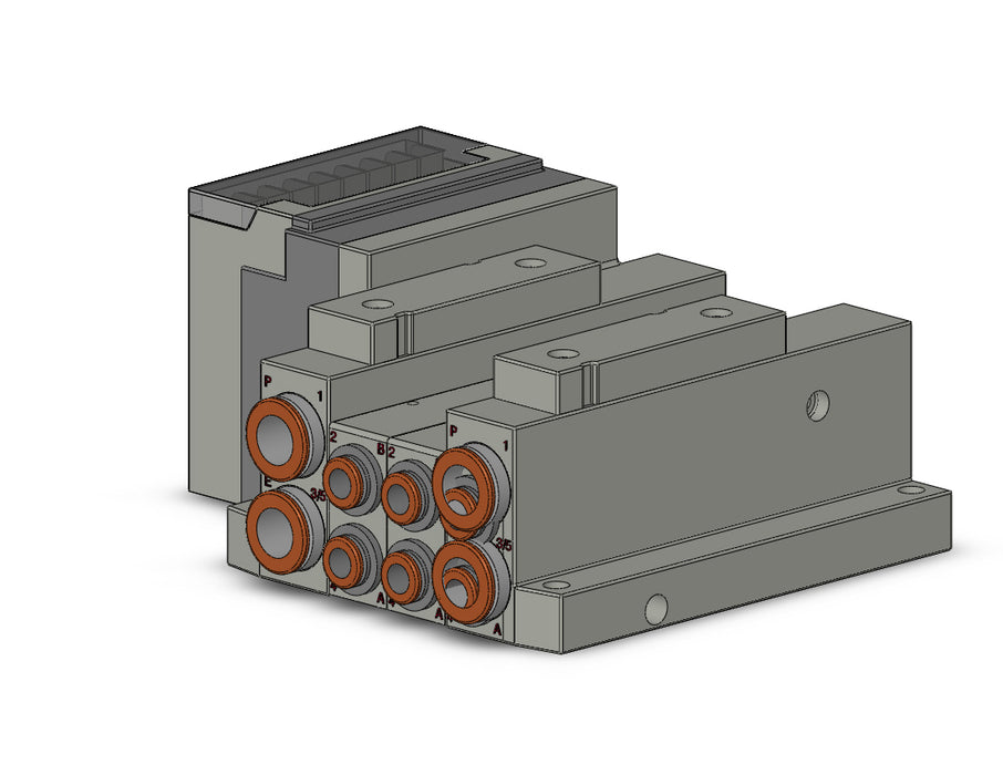 SS5V2-10S3QD-03US-N7 SS5V 03 Station Manifold, Tie-Rod Base